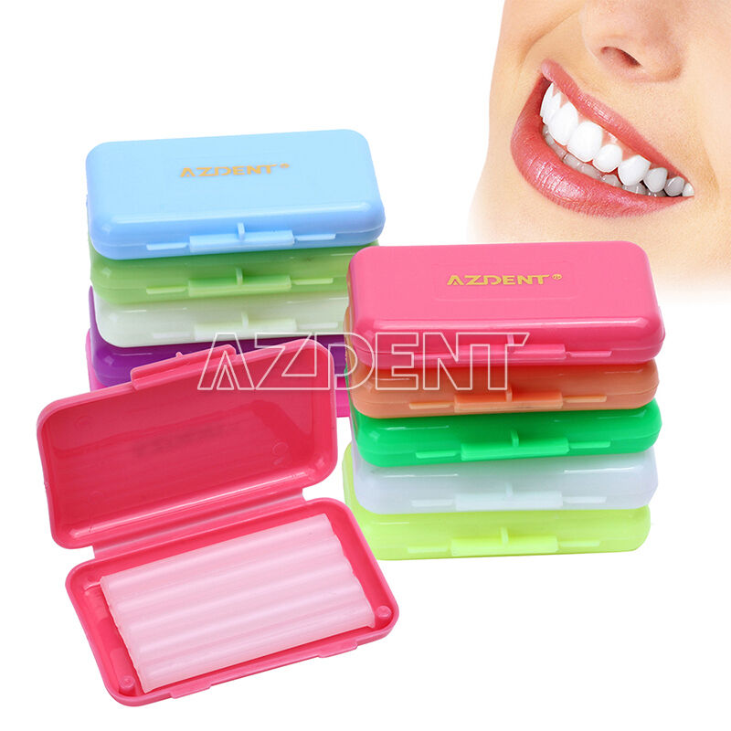 5 Kits Dental Orthodontics Wax 10 Scents Fit Bracket Braces Gum Irritation